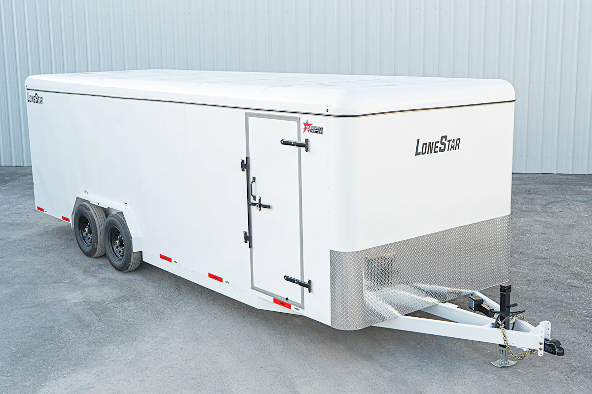 LoneStar 7.10'x24' 14k Steel Enclosed Cargo Trailer w/ Rear Ramp Door (C2) - Stock #90072 - Image 2 of 18 LoneStar 7.10'x24' 14k Steel Enclosed Cargo Trailer w/ Rear Ramp Door (C2) - Stock #90072 - Image 2 of 18