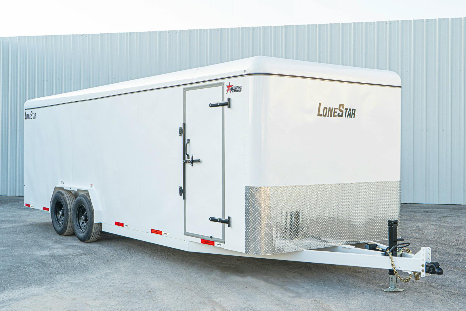 LoneStar 7.10'x24' 14k Steel Enclosed Cargo Trailer w/ Rear Ramp Door (C2) - Stock #90072 - Image 3 of 18