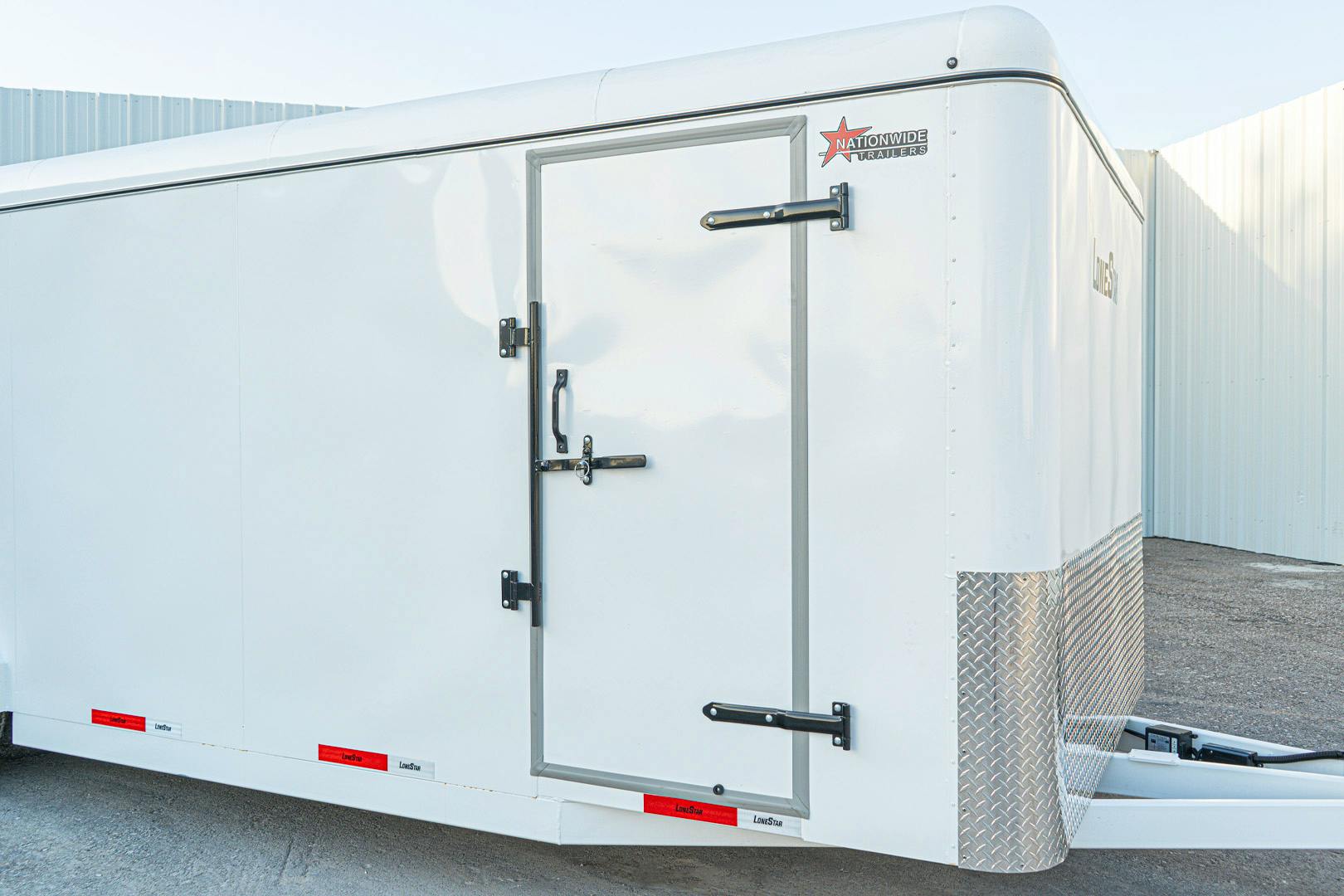 LoneStar 7.10'x24' 14k Steel Enclosed Cargo Trailer w/ Rear Ramp Door (C2) - Stock #90072 - Image 7 of 18