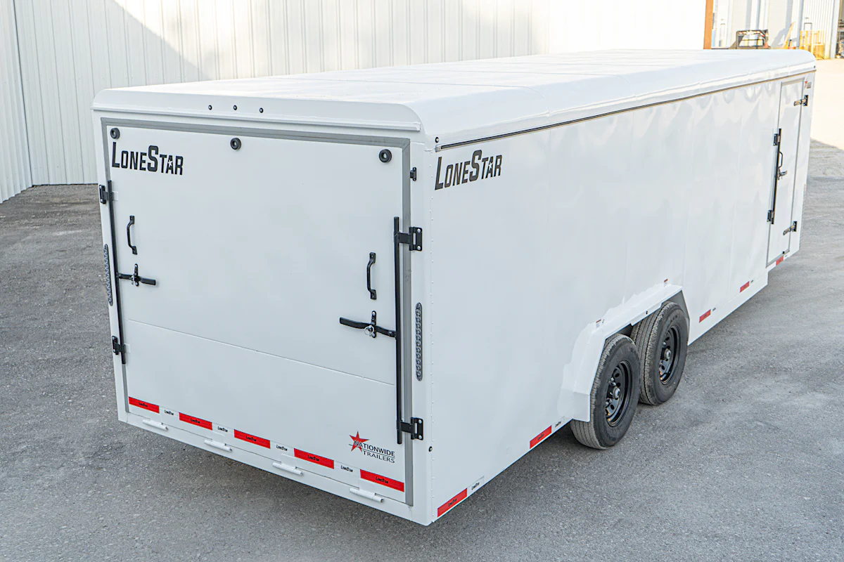 LoneStar 7.10'x24' 14k Steel Enclosed Cargo Trailer w/ Rear Ramp Door (C2) - Stock #90072 - Image 12 of 18 LoneStar 7.10'x24' 14k Steel Enclosed Cargo Trailer w/ Rear Ramp Door (C2) - Stock #90072 - Image 12 of 18