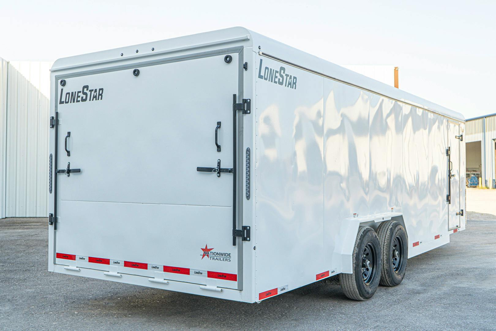 LoneStar 7.10'x24' 14k Steel Enclosed Cargo Trailer w/ Rear Ramp Door (C2) - Stock #90072 - Image 13 of 18