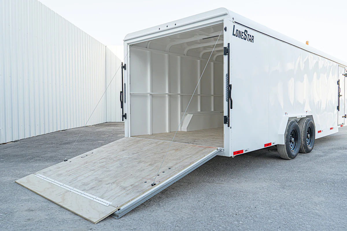 LoneStar 7.10'x24' 14k Steel Enclosed Cargo Trailer w/ Rear Ramp Door (C2) - Stock #90072 - Image 14 of 18 LoneStar 7.10'x24' 14k Steel Enclosed Cargo Trailer w/ Rear Ramp Door (C2) - Stock #90072 - Image 14 of 18