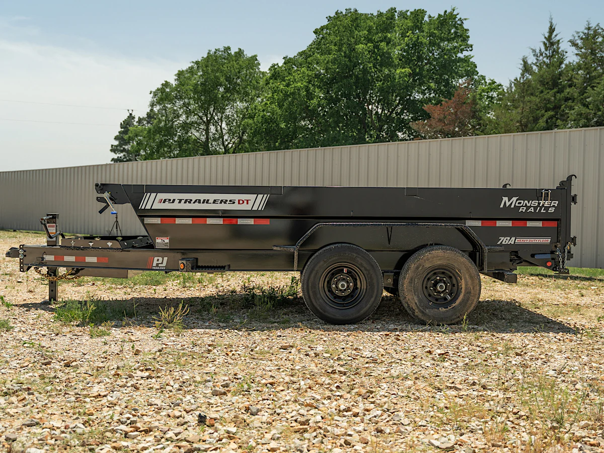 PJ Trailers 14'x83" Telescopic Dump Trailer w/ 2' Sides (DT) - Stock #90085 - Image 4 of 14 PJ Trailers 14'x83" Telescopic Dump Trailer w/ 2' Sides (DT) - Stock #90085 - Image 4 of 14