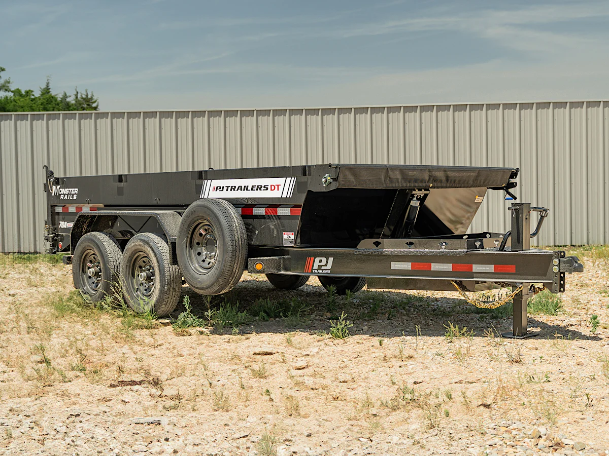 PJ Trailers 14'x83" Telescopic Dump Trailer w/ 2' Sides (DT) - Stock #90085 - Image 6 of 14 PJ Trailers 14'x83" Telescopic Dump Trailer w/ 2' Sides (DT) - Stock #90085 - Image 6 of 14