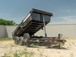PJ Trailers 14'x83" Telescopic Dump Trailer w/ 2' Sides (DT) Stock #90085 - Thumbnail 1