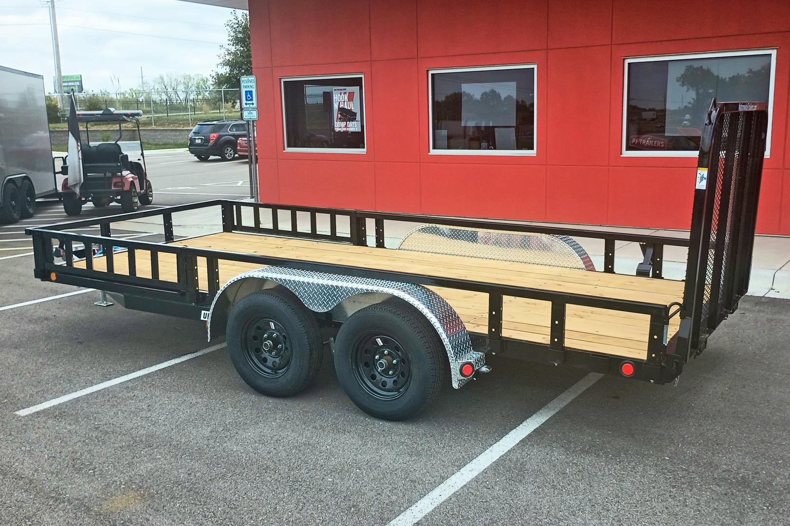 PJ Trailers 16'x77" Tandem Axle 4" Channel Utility Trailer (UK) - Stock #90099 - Image 5 of 7