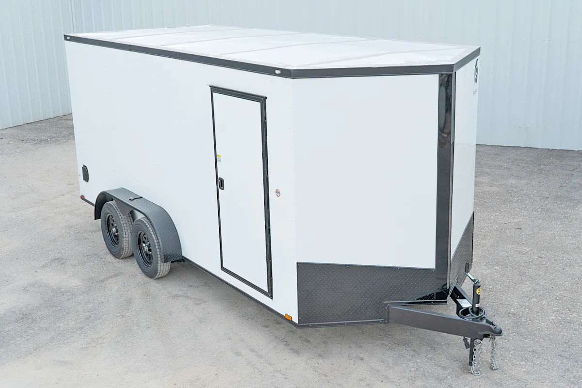Spartan 7'x16' Enclosed Cargo Trailer w/ Rear Ramp Door (C2) - Stock #90123 - Image 4 of 16 Spartan 7'x16' Enclosed Cargo Trailer w/ Rear Ramp Door (C2) - Stock #90123 - Image 4 of 16