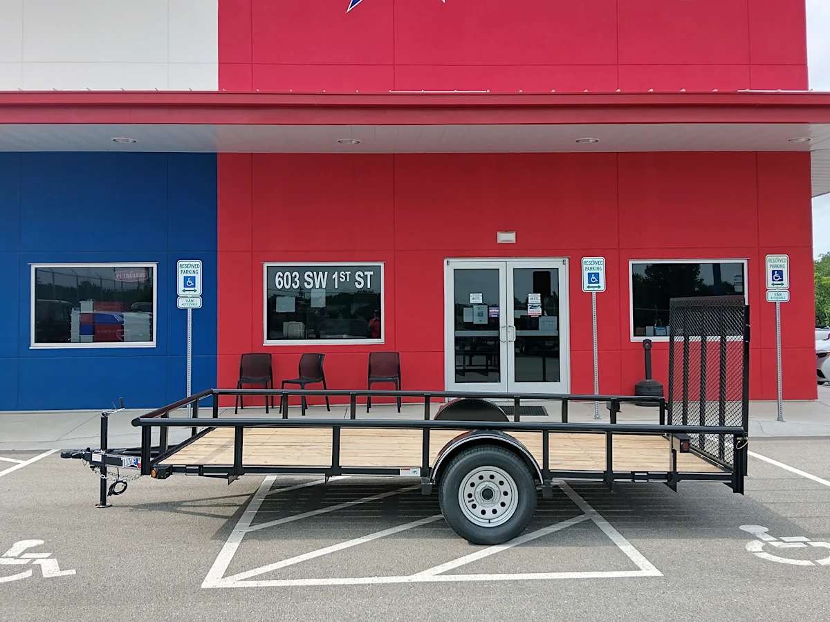 Texas Bragg 14'x77" Utility Trailer w/ 4' Gate (U1) - Stock #90133 - Image 2 of 4 Texas Bragg 14'x77" Utility Trailer w/ 4' Gate (U1) - Stock #90133 - Image 2 of 4