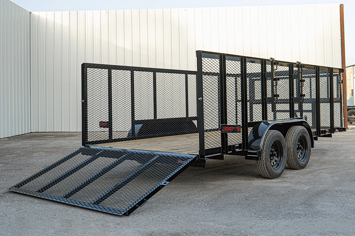 Texas Bragg 16'x83" Landscape Trailer w/ 4' Sides & 4' Gate (L2) - Stock #90135 - Image 16 of 16 Texas Bragg 16'x83" Landscape Trailer w/ 4' Sides & 4' Gate (L2) - Stock #90135 - Image 16 of 16