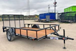 Texas Bragg 12'x77" Utility Trailer w/ 4' Gate (U2) Stock #90139 - Thumbnail 1