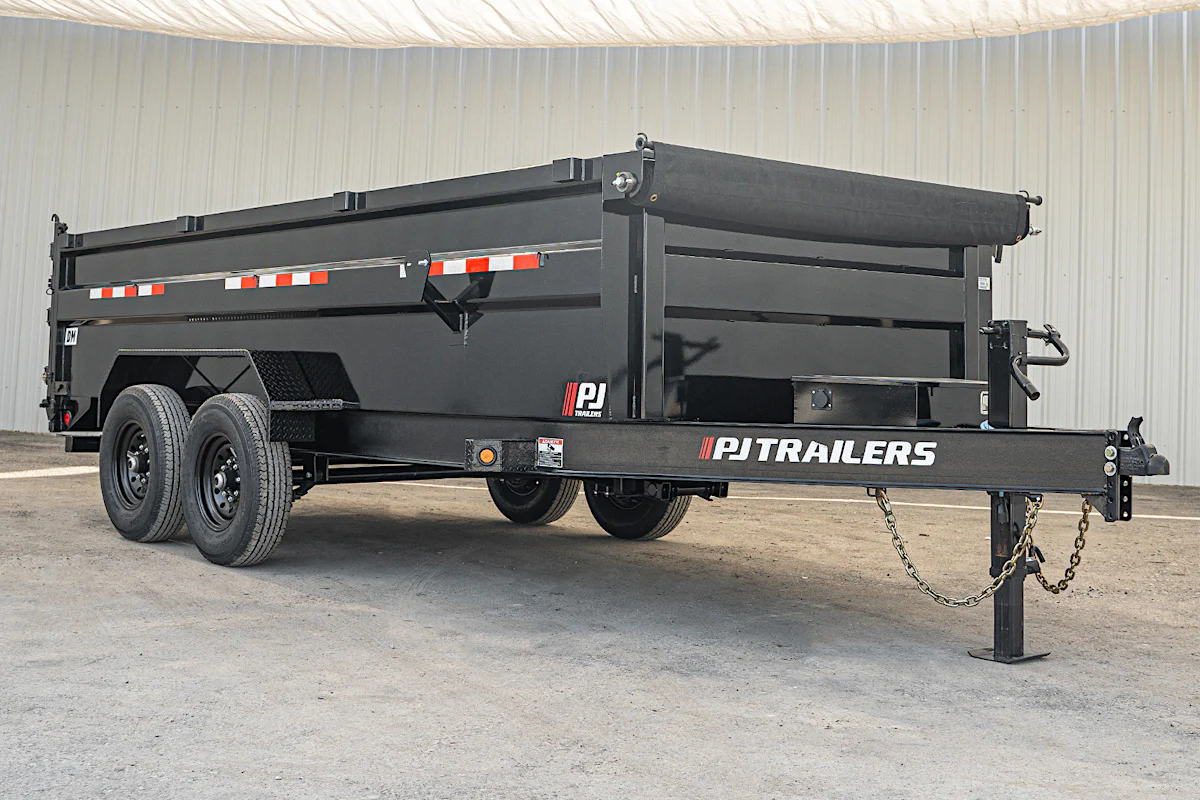 PJ Trailers 16'x83" Low Pro High Side Dump Trailer w/ 3' Sides (DM) - Stock #90149 - Image 6 of 10 PJ Trailers 16'x83" Low Pro High Side Dump Trailer w/ 3' Sides (DM) - Stock #90149 - Image 6 of 10