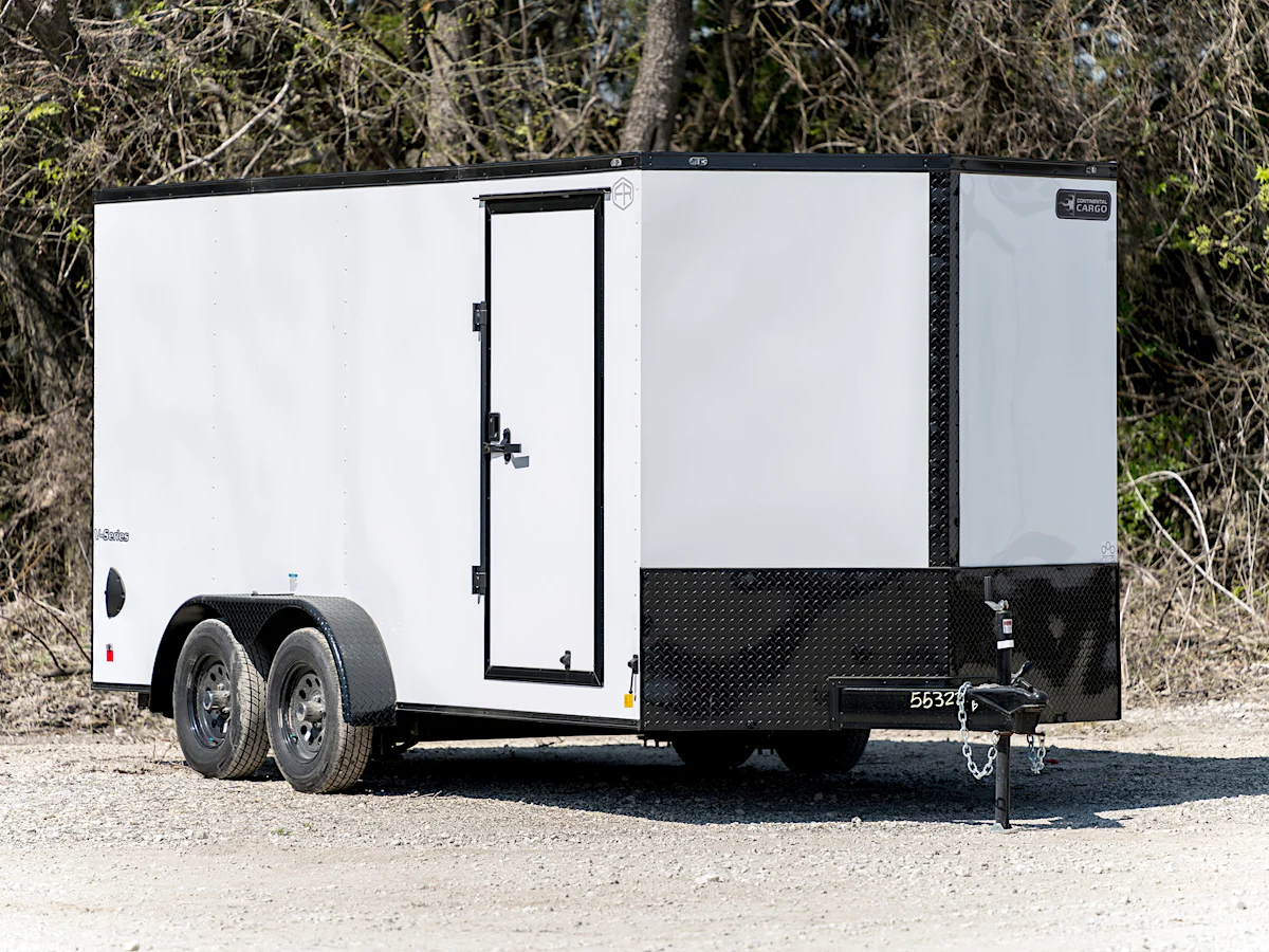 Continental Cargo 7'x16' Enclosed Cargo Trailer w/ Rear Ramp Doors (V-Series) - Stock #90173 - Image 1 of 2 Continental Cargo 7'x16' Enclosed Cargo Trailer w/ Rear Ramp Doors (V-Series) - Stock #90173 - Image 1 of 2