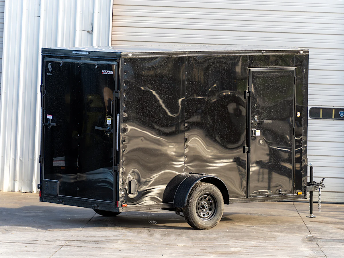 Spartan 6'x12' Enclosed Cargo Trailer w/ Rear Ramp Door (C2) - Stock #90179 - Image 2 of 3 Spartan 6'x12' Enclosed Cargo Trailer w/ Rear Ramp Door (C2) - Stock #90179 - Image 2 of 3