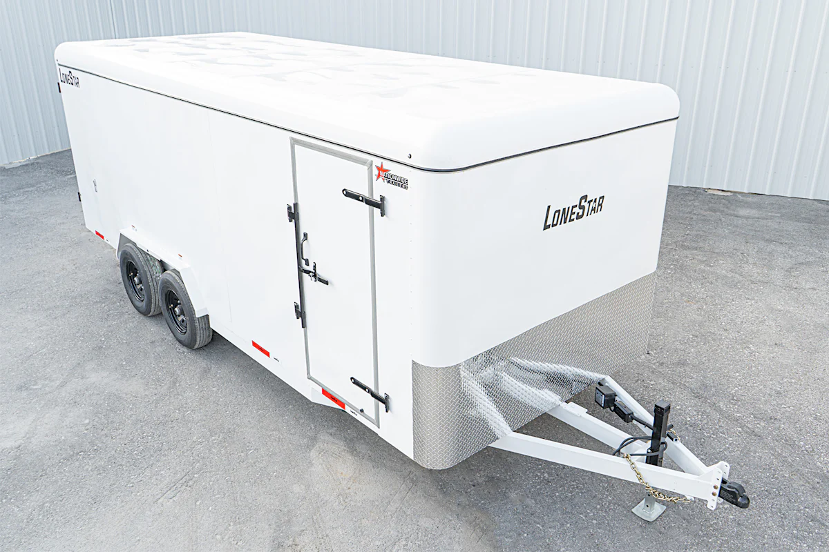 LoneStar 7.10'x20' 14k Steel Enclosed Cargo Trailer w/ Rear Barn Doors (C2) - Stock #90190 - Image 3 of 14 LoneStar 7.10'x20' 14k Steel Enclosed Cargo Trailer w/ Rear Barn Doors (C2) - Stock #90190 - Image 3 of 14