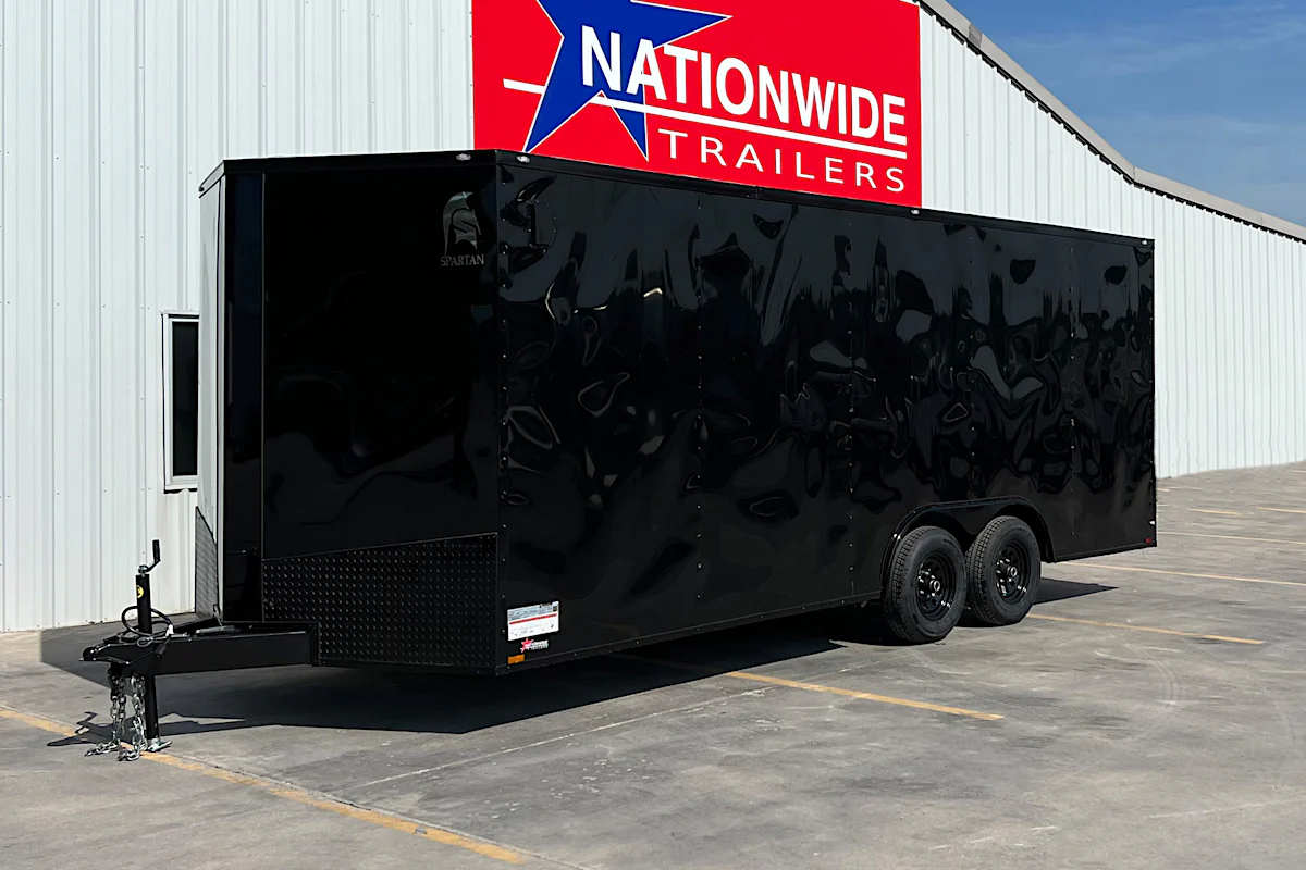 Spartan 8.5'x20' Enclosed Cargo Trailer w/ Rear Ramp Door (C2) - Stock #90220 - Image 1 of 7 Spartan 8.5'x20' Enclosed Cargo Trailer w/ Rear Ramp Door (C2) - Stock #90220 - Image 1 of 7