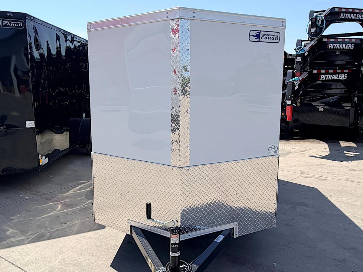 Continental Cargo 5'x10' Enclosed Cargo Trailer w/ Rear Ramp Door (C1) - Stock #90263 - Image 3 of 4 Continental Cargo 5'x10' Enclosed Cargo Trailer w/ Rear Ramp Door (C1) - Stock #90263 - Image 3 of 4