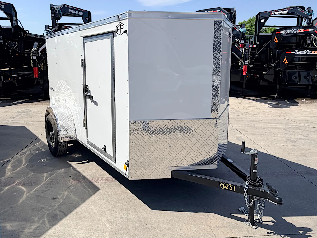 Continental Cargo 5'x10' Enclosed Cargo Trailer w/ Rear Ramp Door (C1) - Stock #90263 - Image 1 of 4 Continental Cargo 5'x10' Enclosed Cargo Trailer w/ Rear Ramp Door (C1) - Stock #90263 - Image 1 of 4