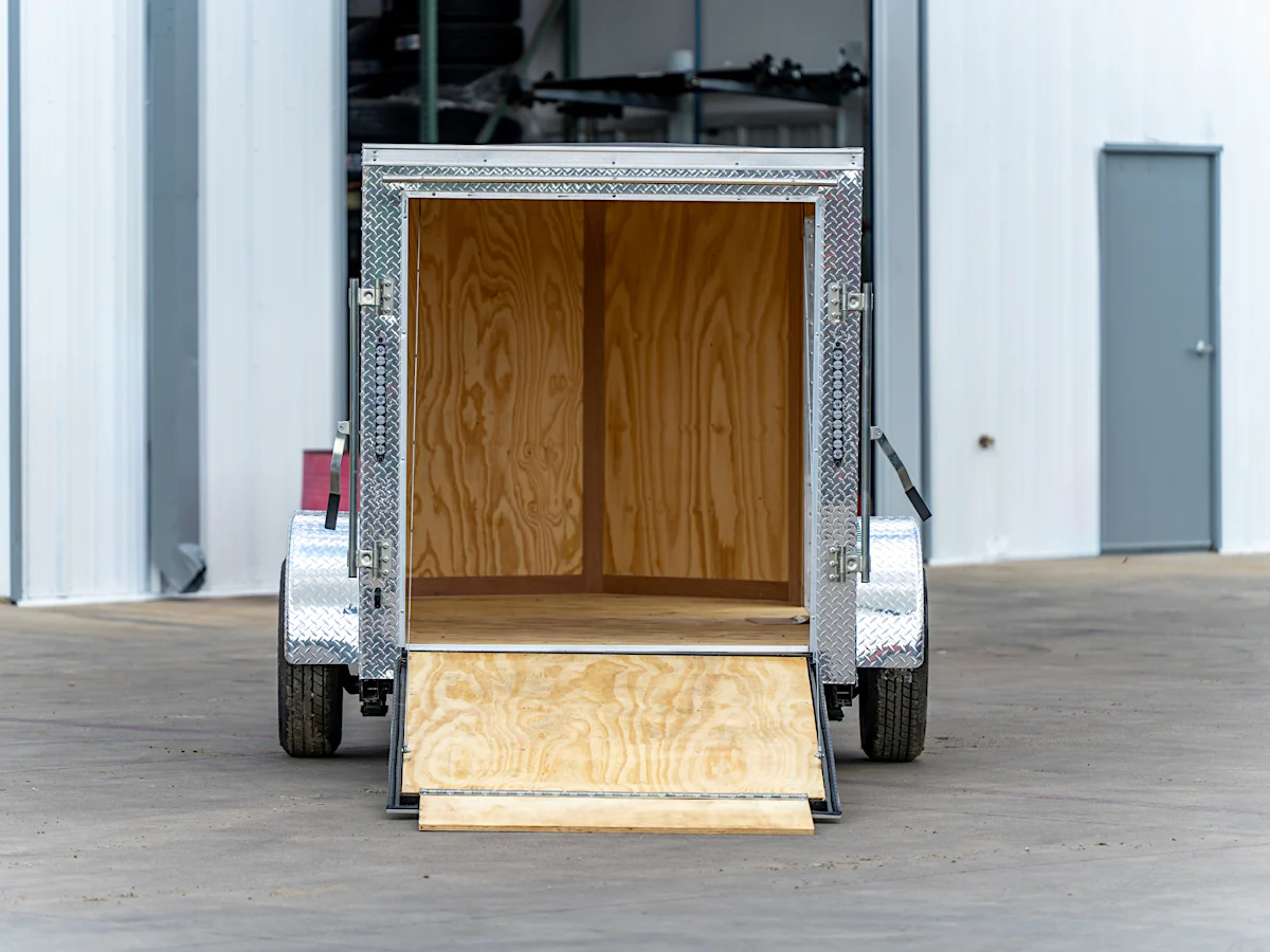 Continental Cargo 5'x10' Enclosed Cargo Trailer w/ Rear Ramp Door (C1) - Stock #90263 - Image 4 of 4 Continental Cargo 5'x10' Enclosed Cargo Trailer w/ Rear Ramp Door (C1) - Stock #90263 - Image 4 of 4