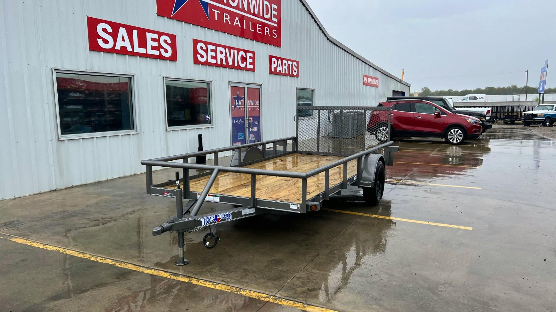 Texas Bragg 14'x77" Utility Trailer w/ 3' Gate (U1) - Stock #90265 - Image 7 of 7