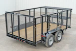 Texas Bragg 12'x83" Landscape Trailer w/ 4' Sides & 4' Gate (L2) Stock #90266 - Thumbnail 12