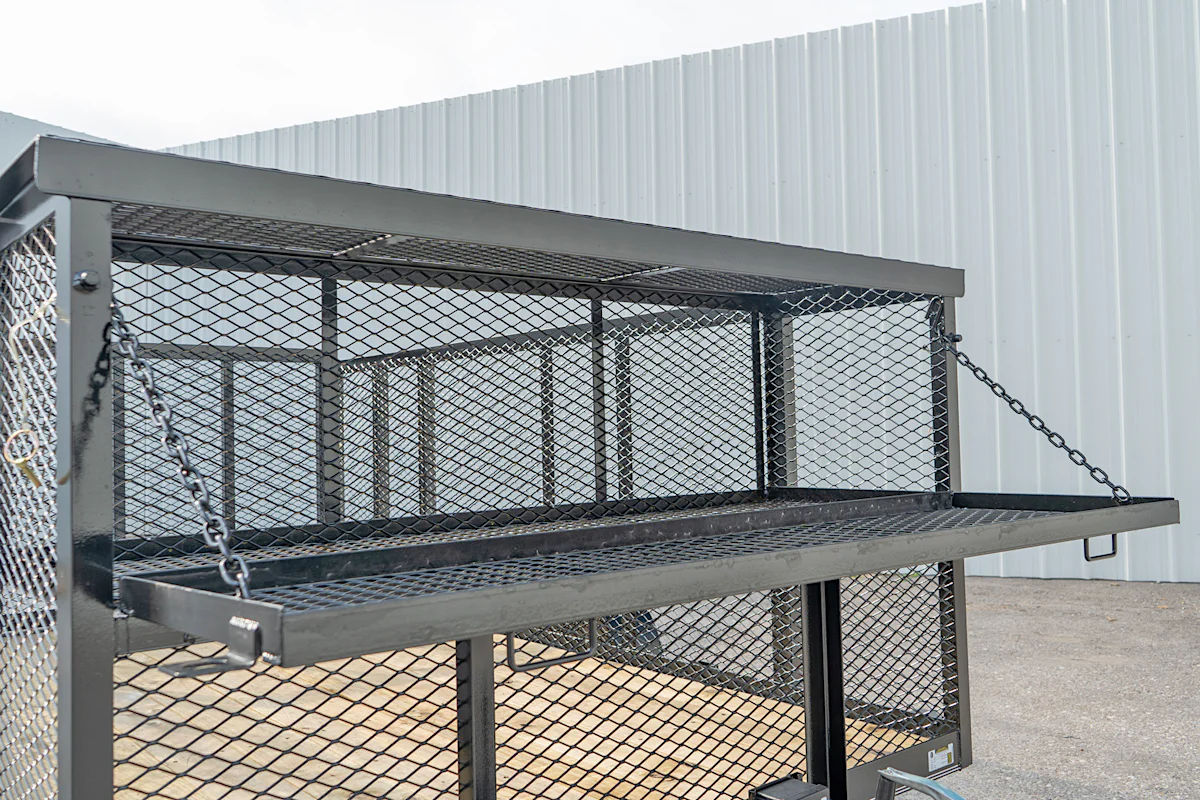 Texas Bragg 12'x83" Landscape Trailer w/ 4' Sides & 4' Gate (L2) - Stock #90266 - Image 7 of 15 Texas Bragg 12'x83" Landscape Trailer w/ 4' Sides & 4' Gate (L2) - Stock #90266 - Image 7 of 15