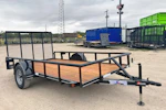 Texas Bragg 12'x77" Utility Trailer w/ 4' Gate (U2) Stock #90271 - Thumbnail 1
