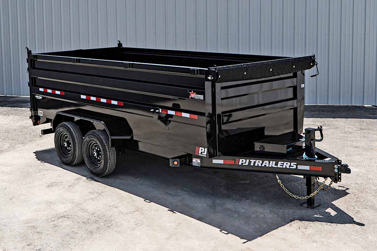 PJ Trailers 16'x83" Low Pro High Side Dump Trailer w/ 4' Sides (DM) - Stock #90280 - Image 3 of 30 PJ Trailers 16'x83" Low Pro High Side Dump Trailer w/ 4' Sides (DM) - Stock #90280 - Image 3 of 30