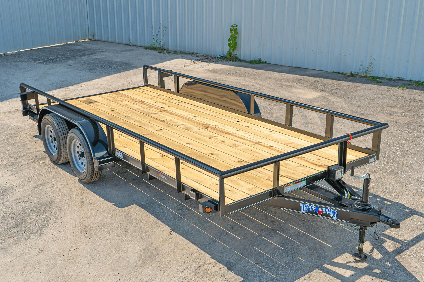 Texas Bragg 16'x83" Utility Trailer w/ Slide-In Ramps (U2) - Stock #90286 - Image 1 of 9