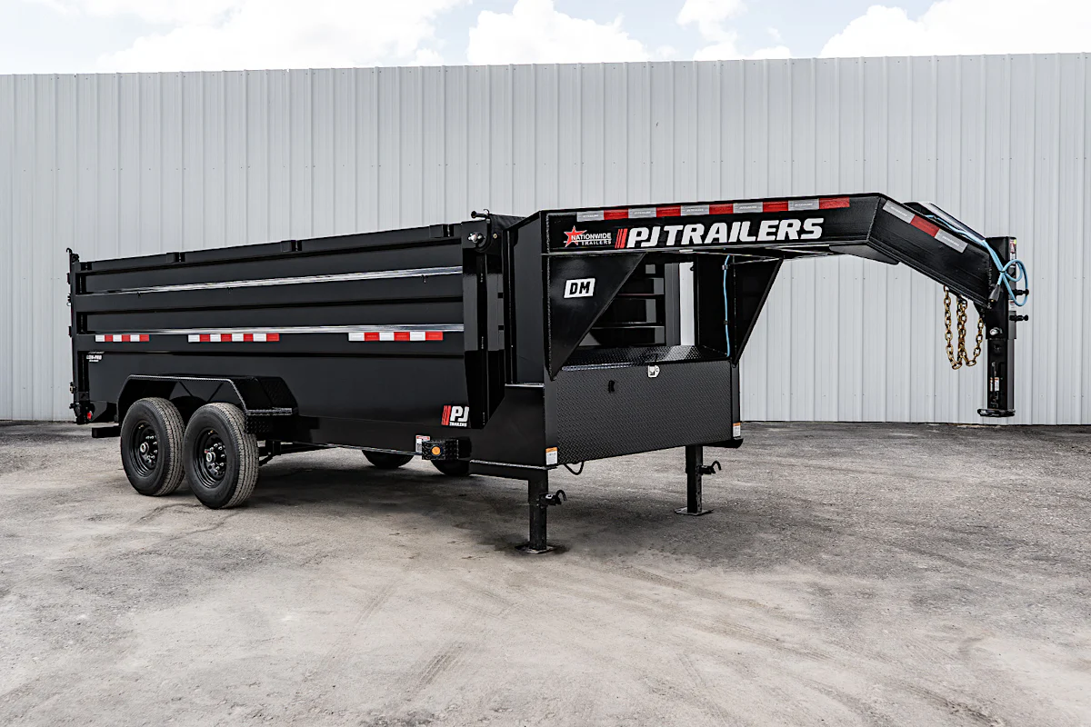 PJ Trailers 14'x83" Low Pro High Side Dump Trailer w/ 4' Sides (DM) - Stock #90301 - Image 4 of 33 PJ Trailers 14'x83" Low Pro High Side Dump Trailer w/ 4' Sides (DM) - Stock #90301 - Image 4 of 33