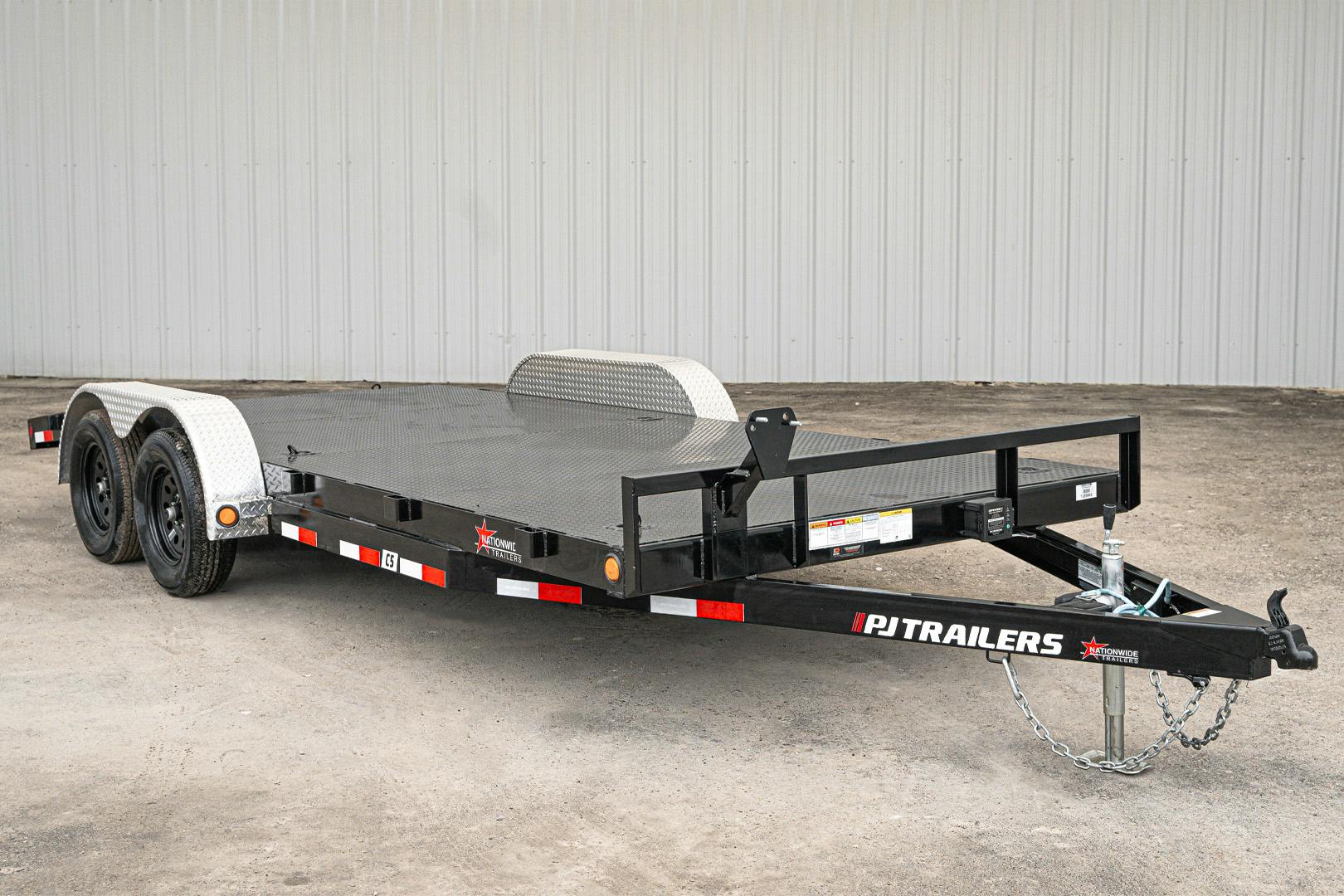 PJ Trailers 18'x83" 5" Channel Car Trailer w/ Steel Deck (C5) - Stock #90305 - Image 2 of 16