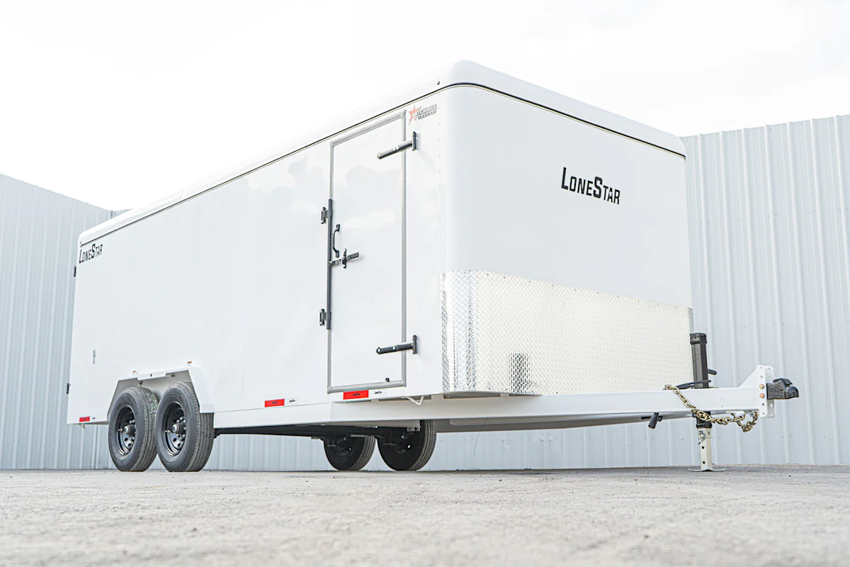 LoneStar 7.10'x20' 14k Steel Enclosed Cargo Trailer w/ Rear Barn Doors (C2) - Stock #90312 - Image 3 of 19 LoneStar 7.10'x20' 14k Steel Enclosed Cargo Trailer w/ Rear Barn Doors (C2) - Stock #90312 - Image 3 of 19