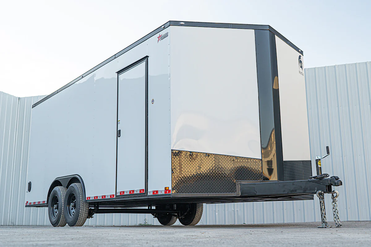 Spartan 8.5'x20' Enclosed Cargo Trailer w/ Rear Ramp Door (C2) - Stock #90323 - Image 3 of 13 Spartan 8.5'x20' Enclosed Cargo Trailer w/ Rear Ramp Door (C2) - Stock #90323 - Image 3 of 13