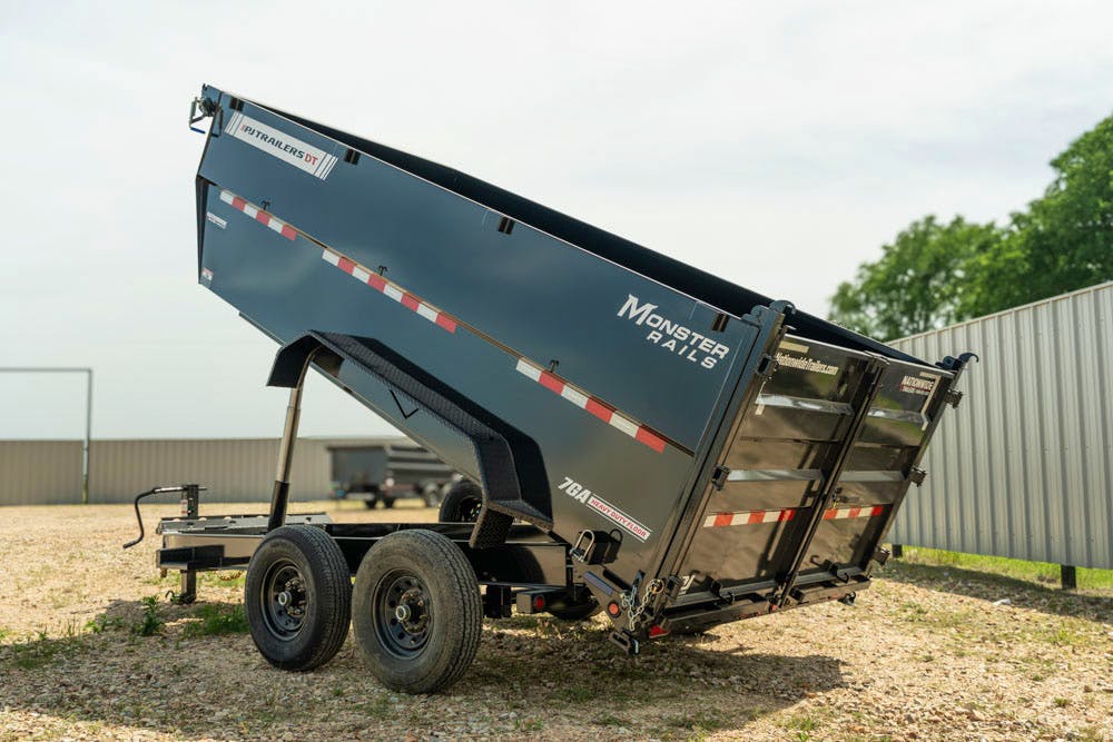 PJ Trailers 14'x83" Telescopic Dump Trailer w/ 4' Sides (DT) - Stock #90339 - Image 15 of 18