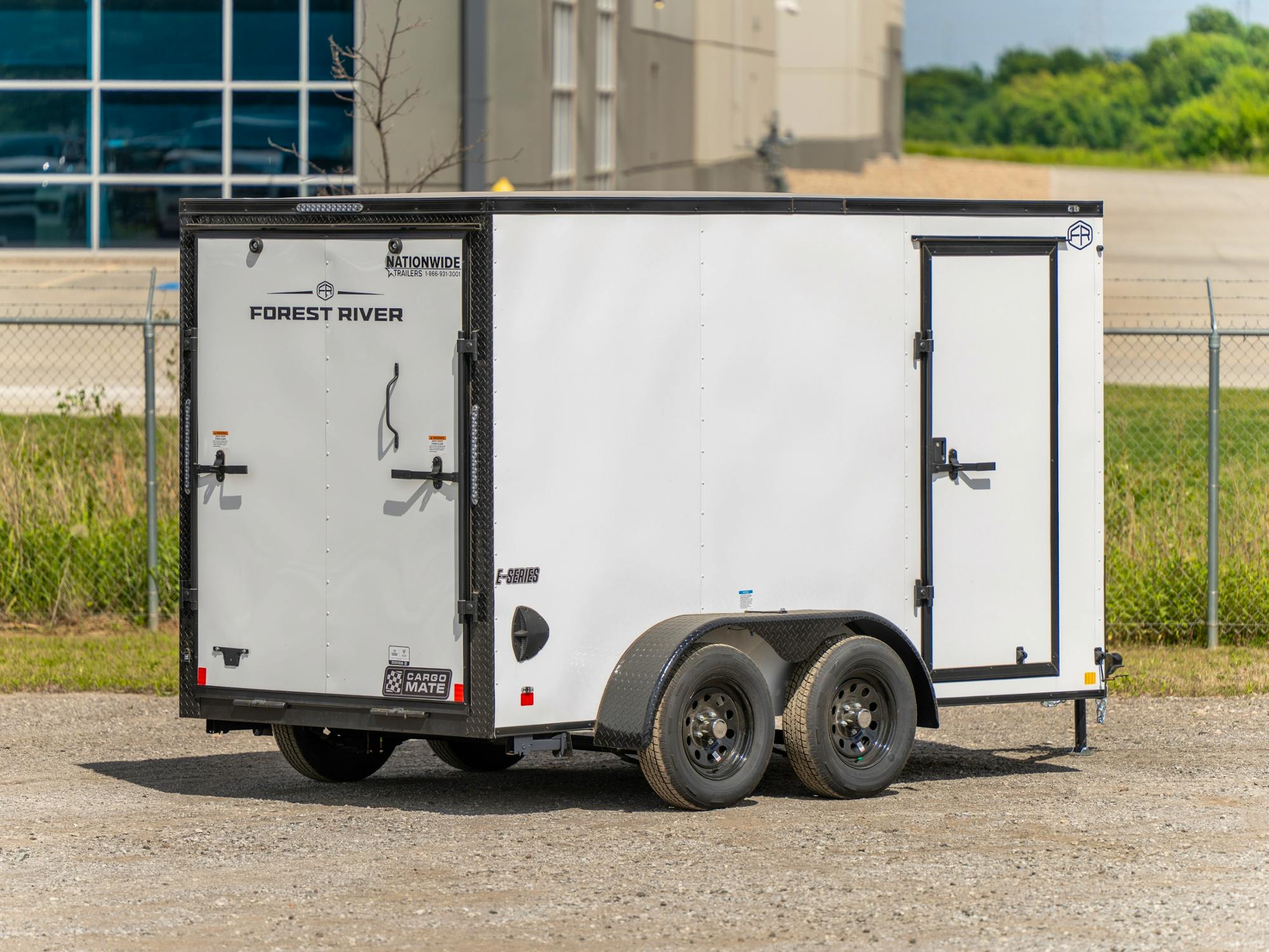 Cargo Mate 6'x12' Enclosed Cargo Trailer w/ Rear Ramp Door (V-Series) - Stock #90348 - Image 2 of 4