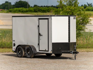 Cargo Mate 6'x12' Enclosed Cargo Trailer w/ Rear Ramp Door (V-Series)