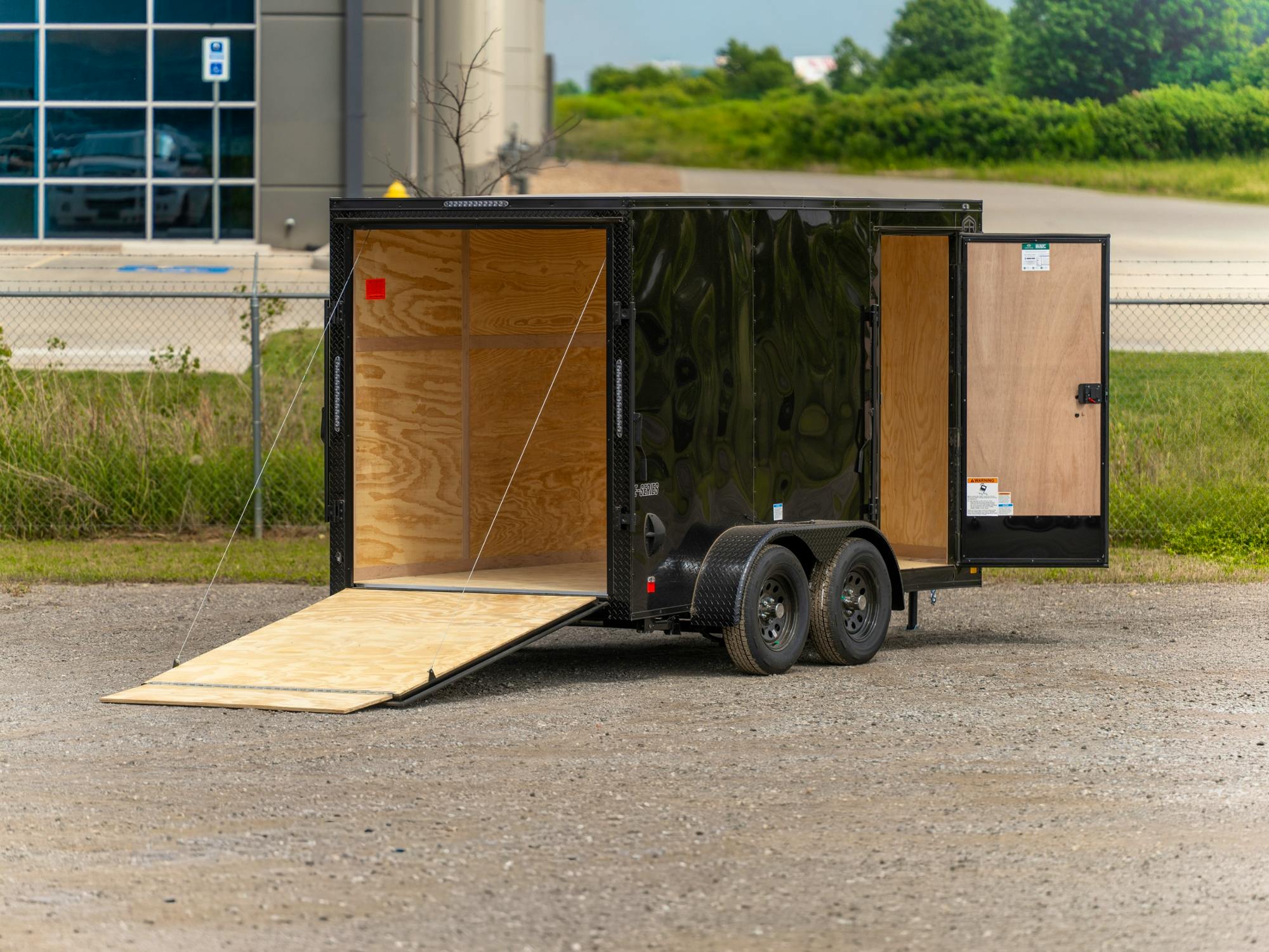 Cargo Mate 6'x12' Enclosed Cargo Trailer w/ Rear Ramp Door (V-Series) - Stock #90349 - Image 4 of 4