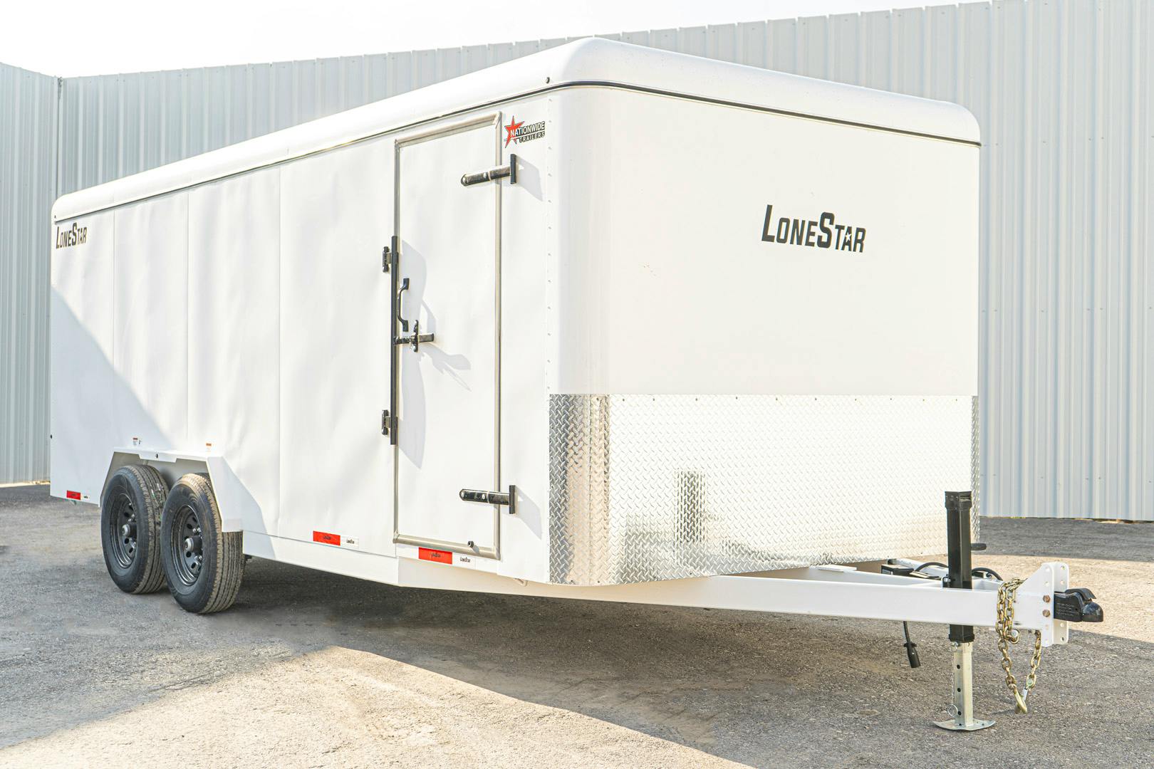 LoneStar 7.10'x20' 14k Steel Enclosed Cargo Trailer w/ Rear Ramp Door (C2) - Stock #90357 - Image 3 of 17