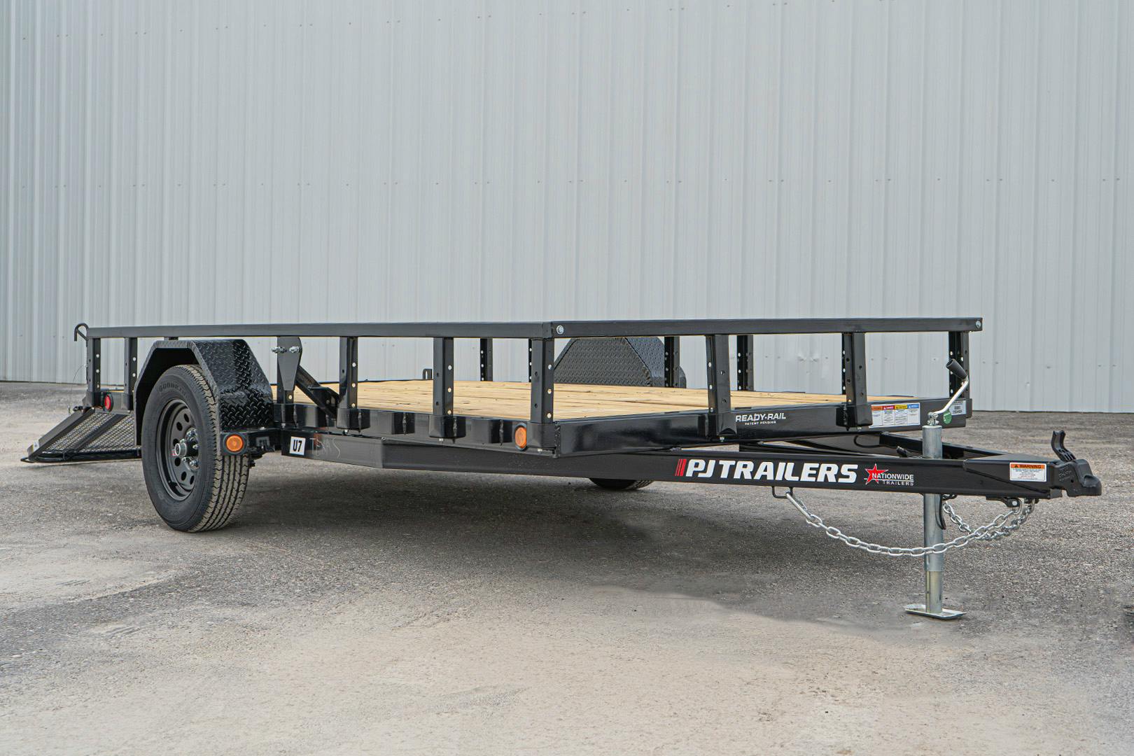 PJ Trailers 12'x77" Single Axle 4" Channel Utility Trailer (U7) - Stock #90364 - Image 4 of 17