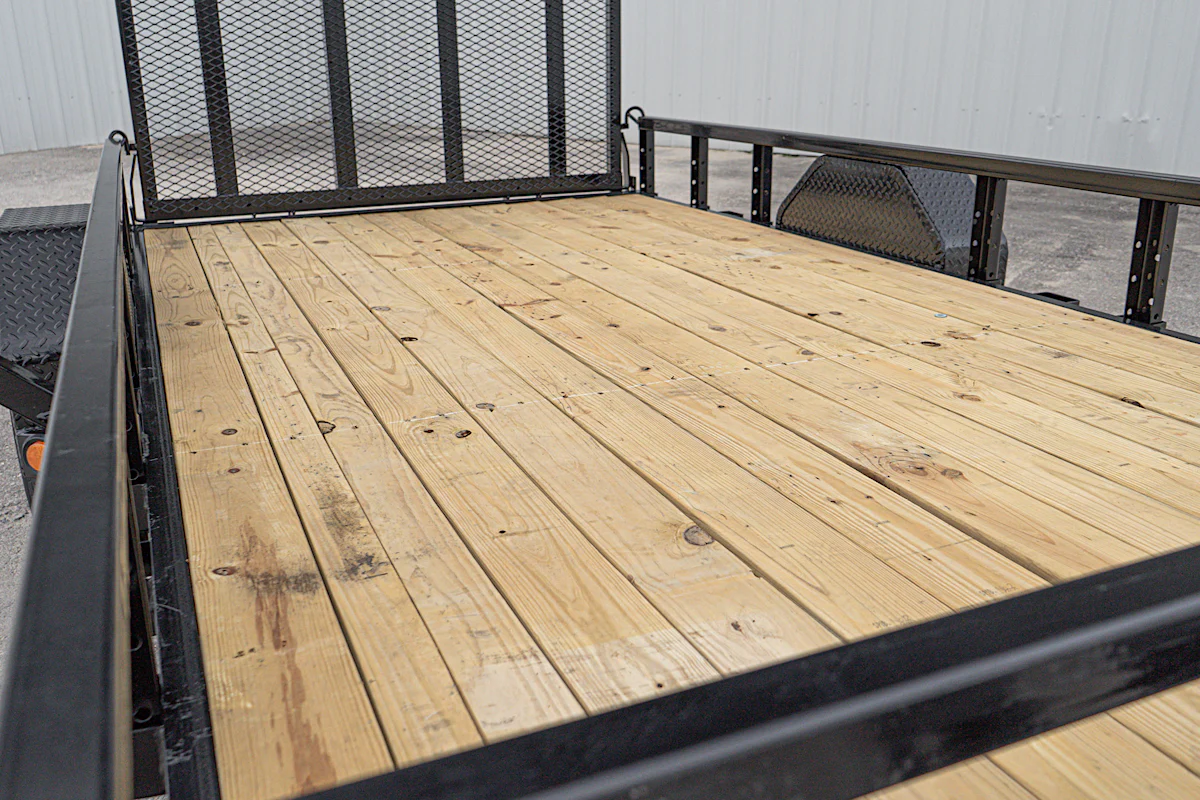 PJ Trailers 12'x77" Single Axle 4" Channel Utility Trailer (U7) - Stock #90364 - Image 9 of 17 PJ Trailers 12'x77" Single Axle 4" Channel Utility Trailer (U7) - Stock #90364 - Image 9 of 17