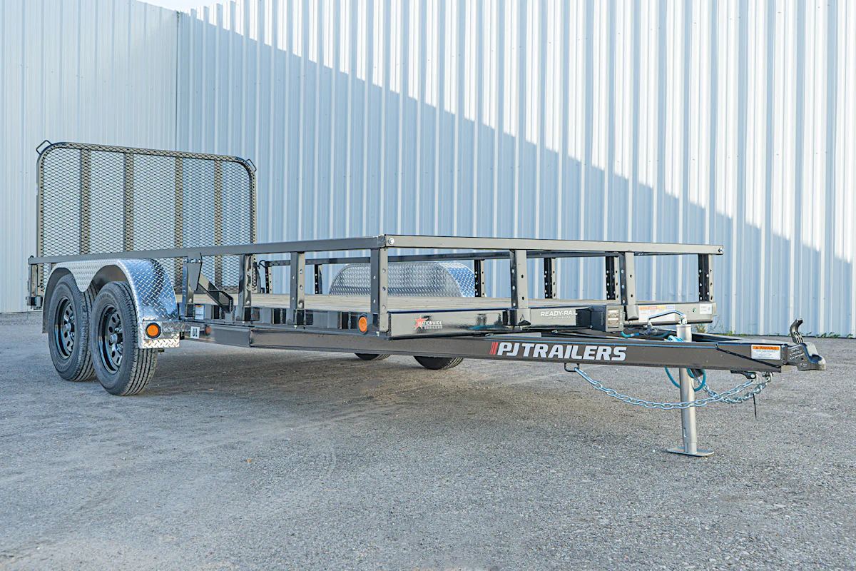 PJ Trailers 16'x83" Tandem Axle 4" Channel Utility Trailer (UL) - Stock #90368 - Image 2 of 13 PJ Trailers 16'x83" Tandem Axle 4" Channel Utility Trailer (UL) - Stock #90368 - Image 2 of 13
