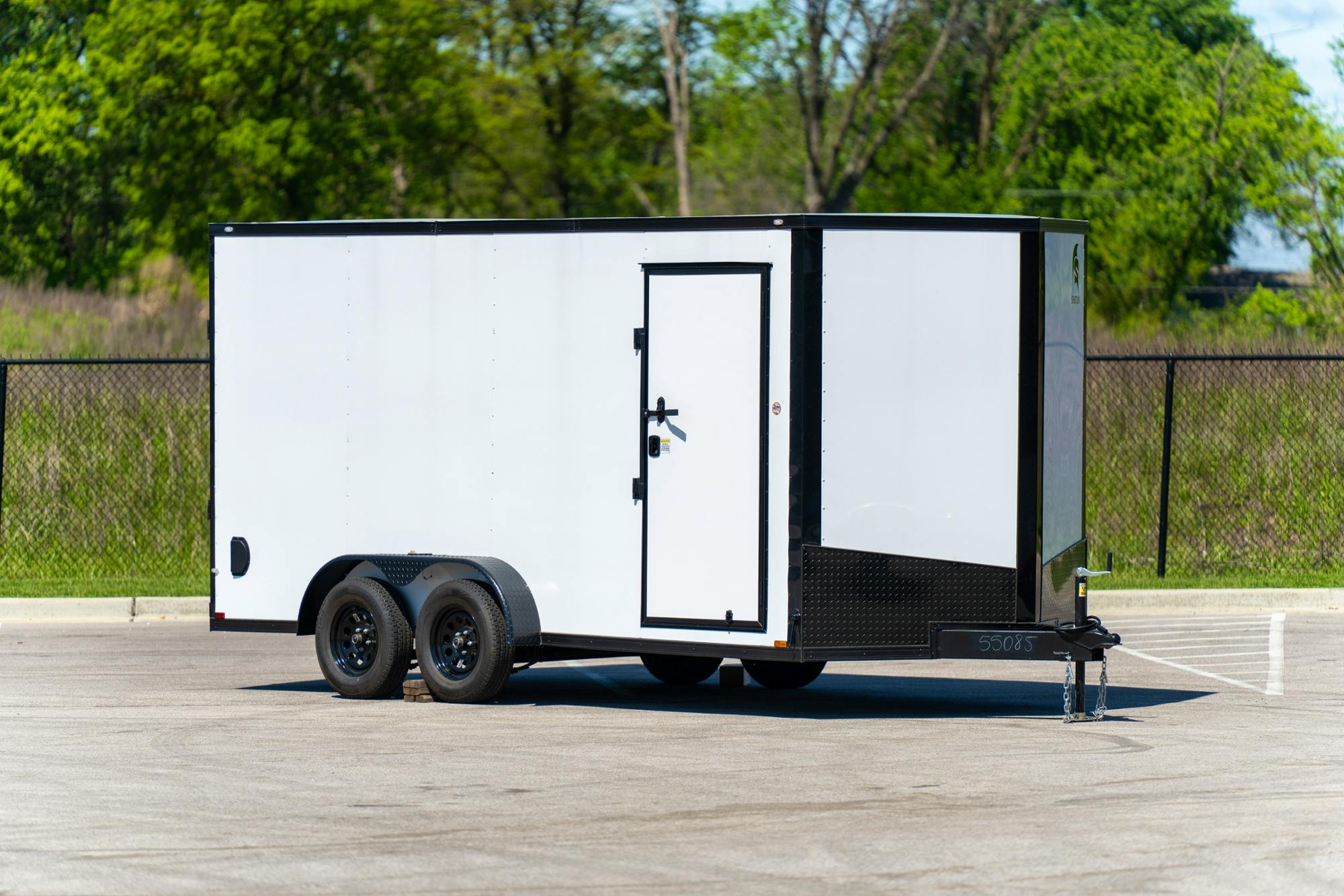 Spartan 7'x16' Enclosed Cargo Trailer w/ Rear Ramp Door (C2) - Stock #90370 - Image 1 of 4