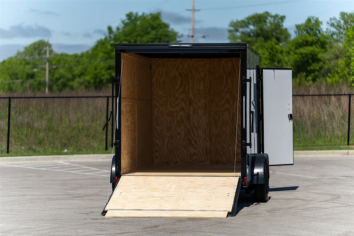 Spartan 7'x16' Enclosed Cargo Trailer w/ Rear Ramp Door (C2) - Stock #90370 - Image 3 of 4 Spartan 7'x16' Enclosed Cargo Trailer w/ Rear Ramp Door (C2) - Stock #90370 - Image 3 of 4