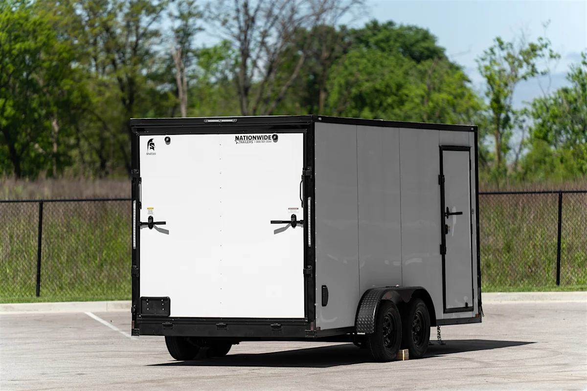 Spartan 7'x16' Enclosed Cargo Trailer w/ Rear Ramp Door (C2) - Stock #90370 - Image 4 of 4 Spartan 7'x16' Enclosed Cargo Trailer w/ Rear Ramp Door (C2) - Stock #90370 - Image 4 of 4