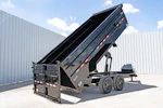 PJ Trailers 16'x83" Low Pro High Side Dump Trailer w/ 4' Sides (DM) Stock #90397 - Thumbnail 1