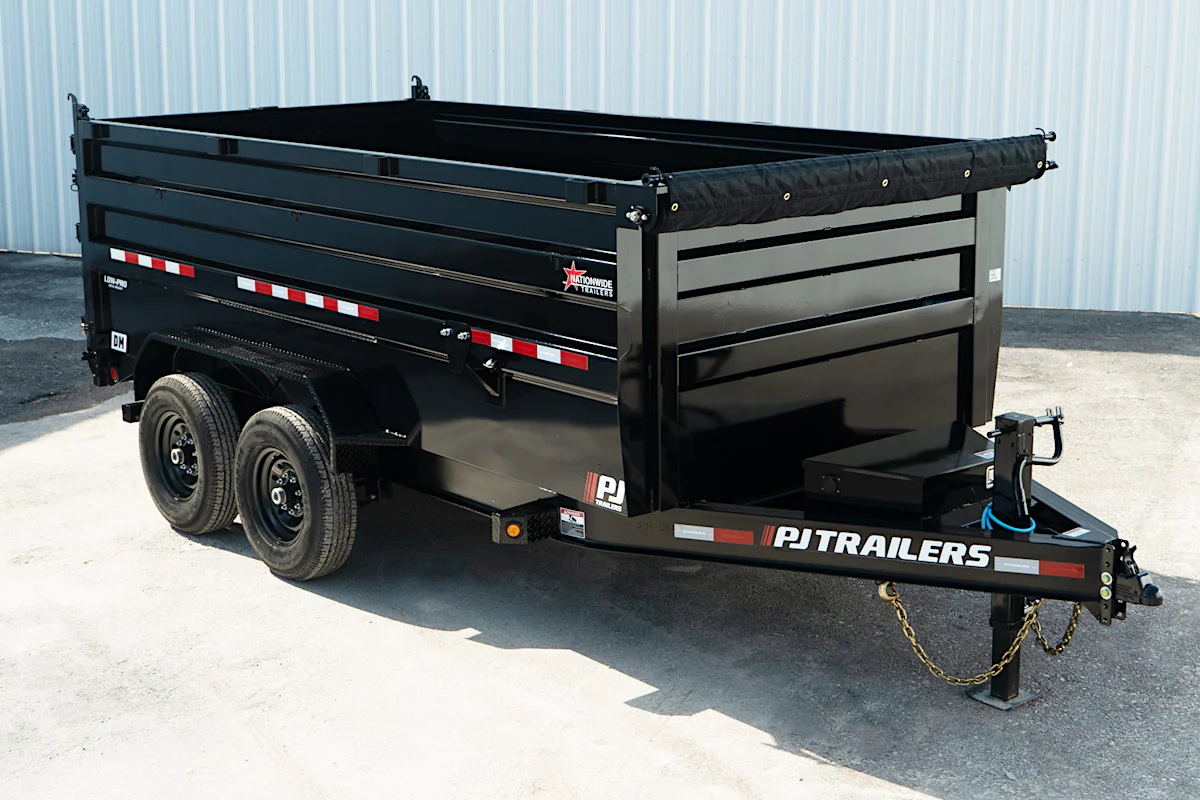 PJ Trailers 14'x83" Low Pro High Side Dump Trailer w/ 4' Sides (DM) - Stock #90431 - Image 2 of 30 PJ Trailers 14'x83" Low Pro High Side Dump Trailer w/ 4' Sides (DM) - Stock #90431 - Image 2 of 30