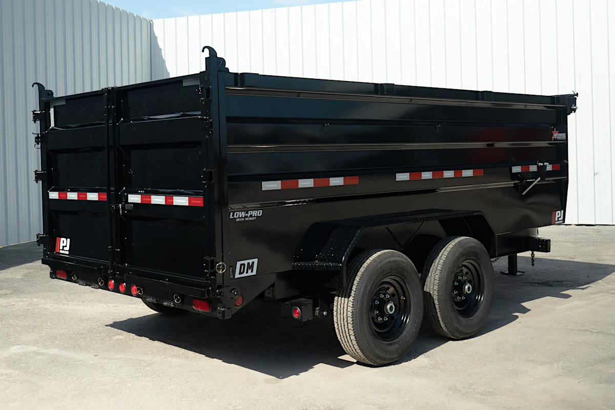 PJ Trailers 14'x83" Low Pro High Side Dump Trailer w/ 4' Sides (DM) - Stock #90431 - Image 21 of 30 PJ Trailers 14'x83" Low Pro High Side Dump Trailer w/ 4' Sides (DM) - Stock #90431 - Image 21 of 30