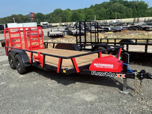 RawMaxx 16'x83" Tandem Axle Utility Trailer w/ 4ft Gate (UTX)
