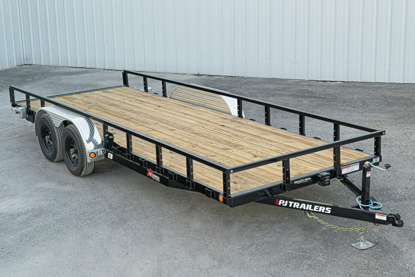 PJ Trailers 20'x83" Tandem Axle 4" Channel Utility Trailer (UL) - Stock #90436 - Image 1 of 12