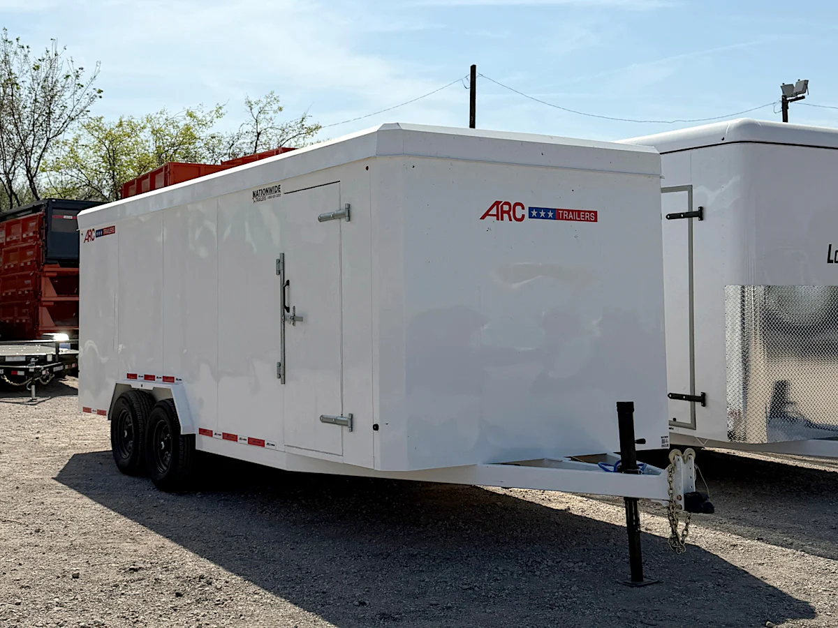 ARC Trailers 7'10"X20' Steel Enclosed Cargo Trailer w/ Rear Ramp Door (BCS) - Stock #90450 - Image 1 of 1 ARC Trailers 7'10"X20' Steel Enclosed Cargo Trailer w/ Rear Ramp Door (BCS) - Stock #90450 - Image 1 of 1