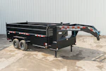 PJ Trailers 16'x83" Gooseneck Telescopic Dump Trailer w/ 4' Sides (DT) Stock #90550 - Thumbnail 2